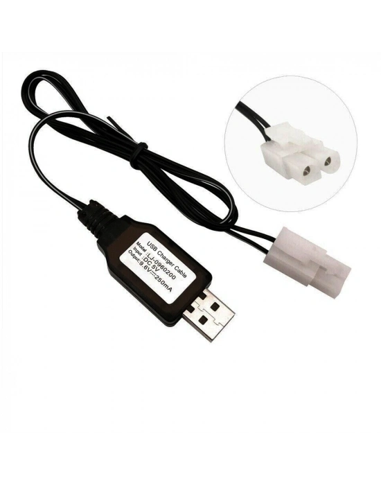 Sertec 9.6v Nı-cd / Nı-mh Oyuncak Bataryası Usb Şarj Kablosu