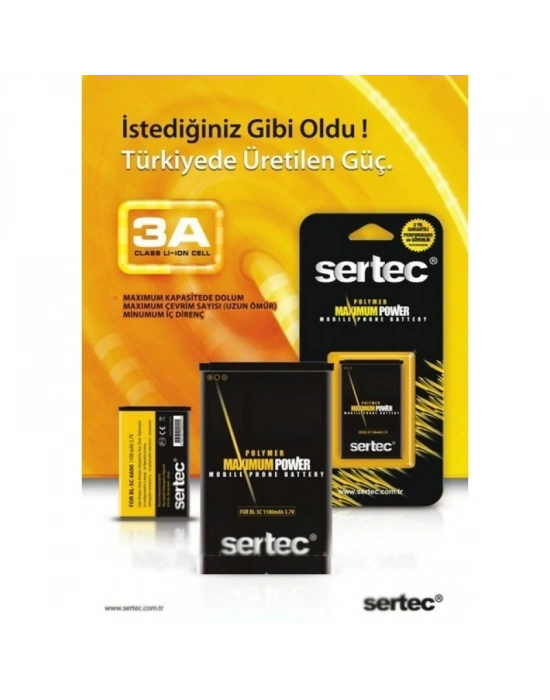 Sertec - Lg-e900 / Lgıp-690n Uyumlu Batarya