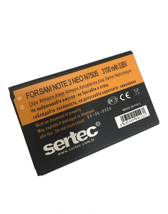 Sertec - Samsung Galaxy Note 3 Neo / N7505 Uyumlu Batarya
