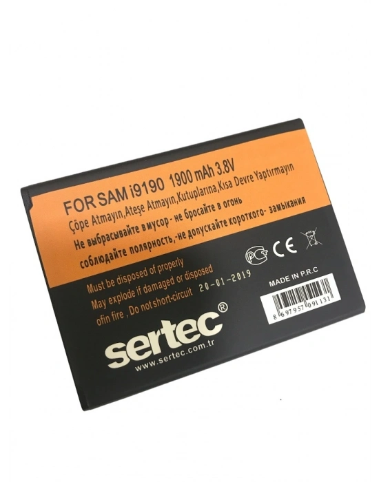 Sertec - Samsung Galaxy S4 Mını İ9190 / J1 2016 Uyumlu Batarya