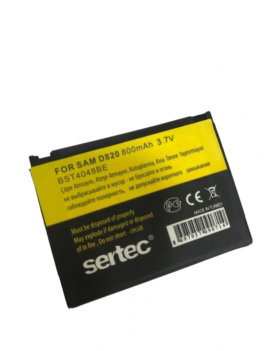 Sertec - Samsung V740/d820 Uyumlu Batarya