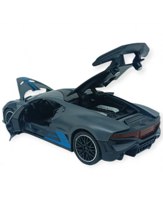 Sesli Işıklı Spor Araba 15 cm - 3241D- Gri