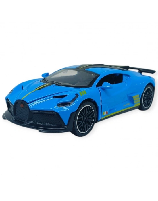 Sesli Işıklı Spor Araba 15 cm - 3241D- Mavi