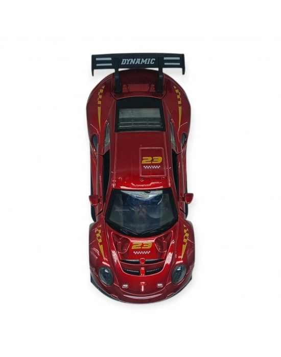 Sesli Işıklı Spor Araba 15 cm - 3291D - Kırmızı