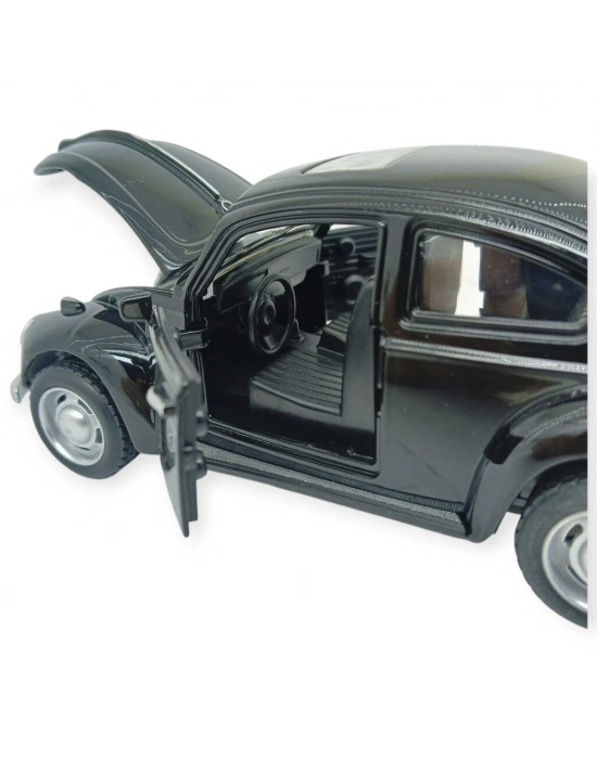 Sesli Işıklı Vosvos Araba 15 cm - 32111D - Siyah