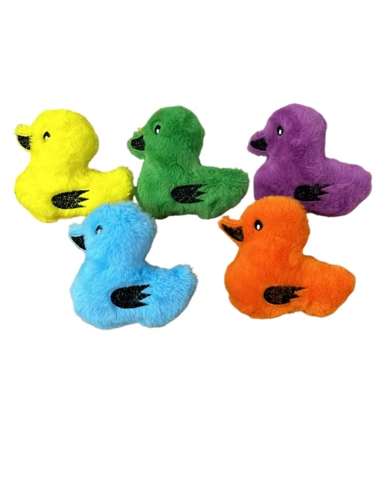 Sesli Peluş Ördek Kedi Köpek  Oyuncağı Çeşitli Renklerde 15 cm