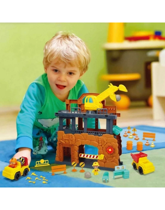 Sesli ve Işıklı İnşaat Sahası Oyun Seti 33 Parça