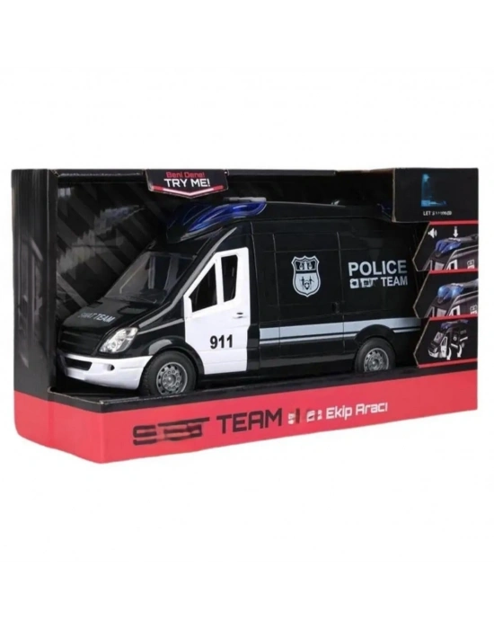 Sesli Ve Işıklı Polis Minibüsü