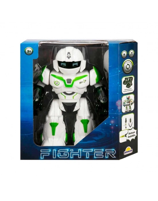 Sesli ve Işıklı Robot Fighter 22 cm
