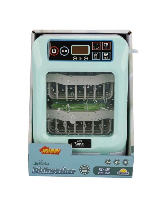 Sesli ve Işıklı Yeşil Bulaşık Makinesi