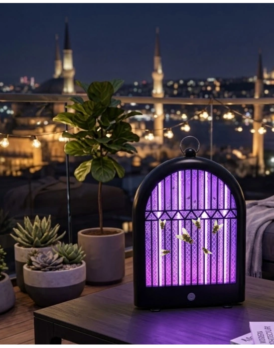 Sessiz Sivrisinek Lambası  Şarjlı ve Güvenli Kullanım