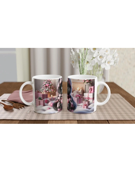 Sevgili Hediye Paketi Temalı Sevimli Goril Baskılı Kupa Bardak