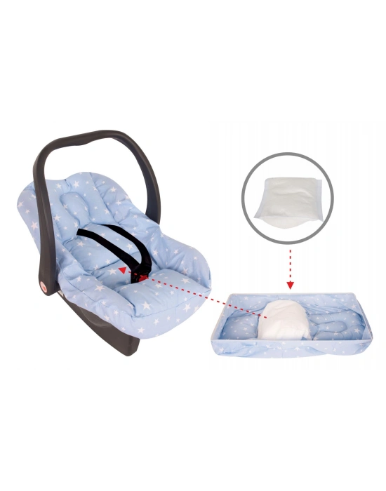 Sevi Bebe Bel Destekli Ana Kucağı Örtüsü ART-61 Mavi Yıldız