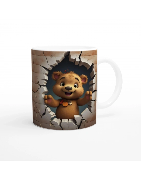 Sevimli Ayıcık Baskılı Kupa Bardak