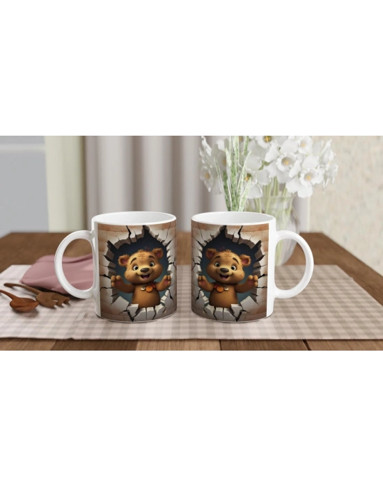 Sevimli Ayıcık Baskılı Kupa Bardak