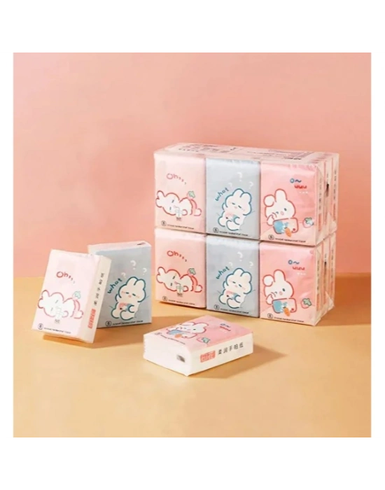 Sevimli Figürlü Çocuk Mendili 9lu Paket