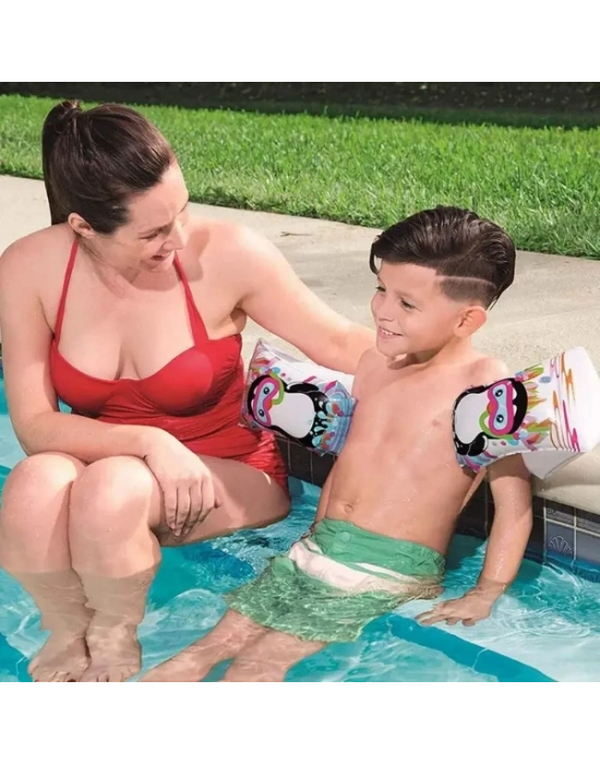 Sevimli Hayvan Desenli Büyük Çocuk Deniz Kolluğu (6-12 Yaş)