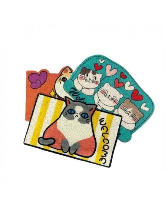 Sevimli Hayvan Tasarımlı Kapı Paspası