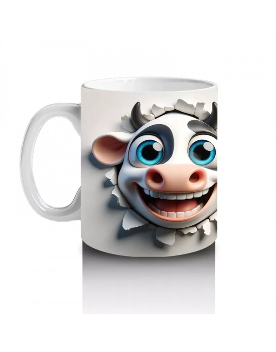 Sevimli İnek Çifti – Baskılı Kahve Kupası