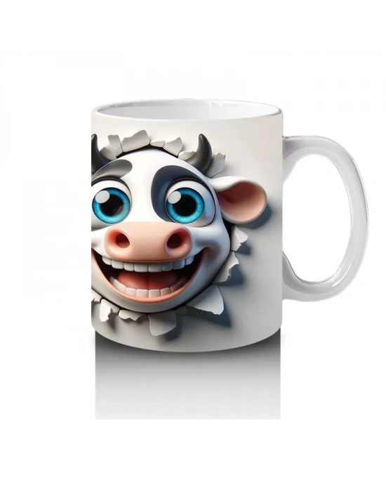 Sevimli İnek Çifti – Baskılı Kahve Kupası