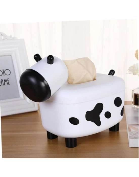 Sevimli İnek Tasarımlı Mıknatıslı Tuzluk ve Peçetelik