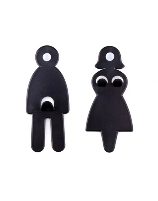 Sevimli Kız Ve Erkek Askı Seti (2 Adet)