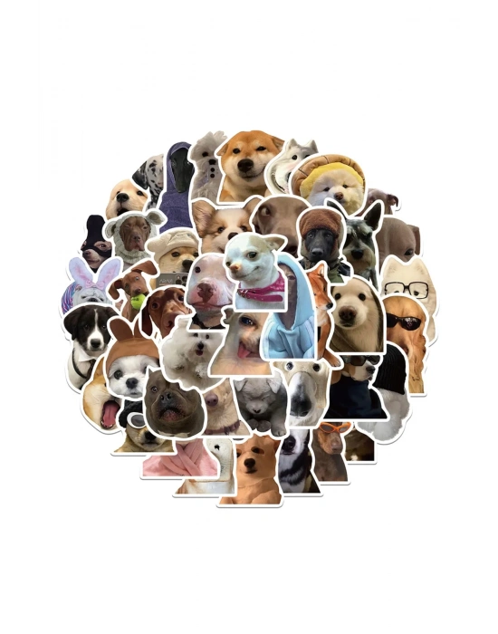 Sevimli Köpek Çıkartmaları Laptop Notebook Tablet Sticker Seti