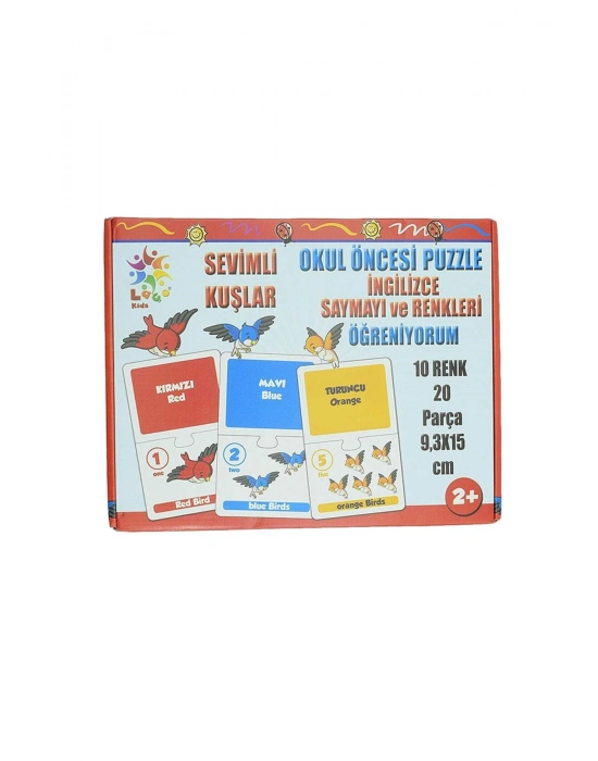 Sevimli Kuşlar Okul Öncesi Eşleştirme Oyunu 20 Parça