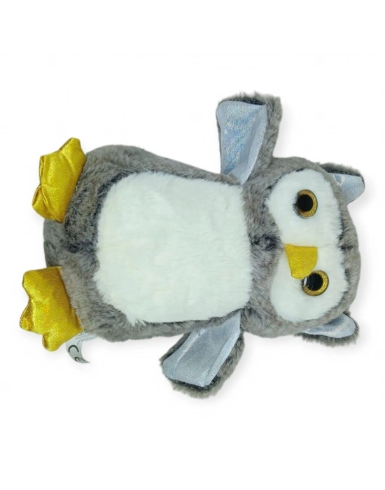 Sevimli Peluş Baykuş 25 cm - Gri
