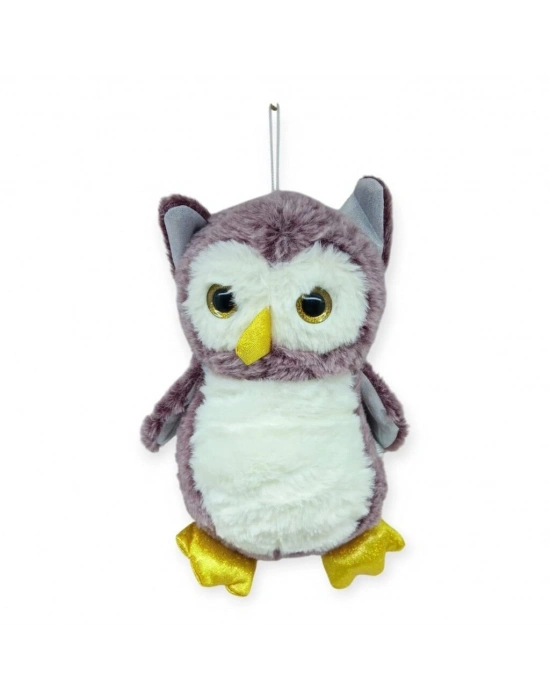 Sevimli Peluş Baykuş 25 cm - Mor