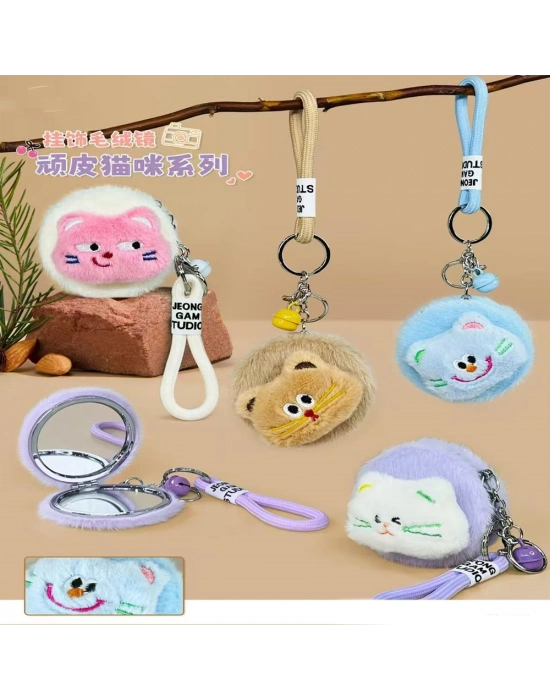 Sevimli Peluş Cep Aynası