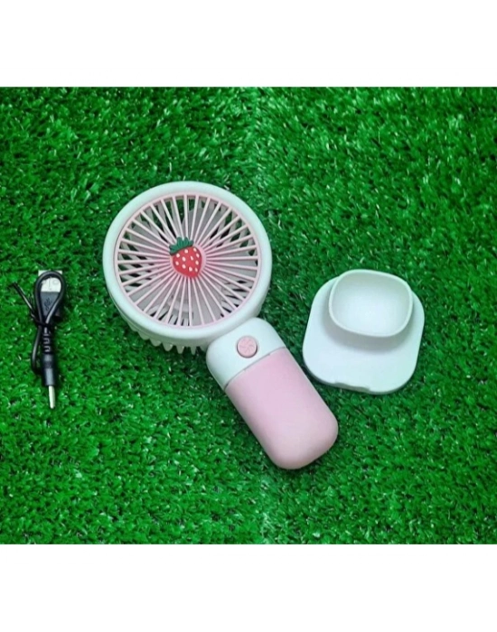 Sevimli Tasarımlı Telefon Tutuculu El Fanı