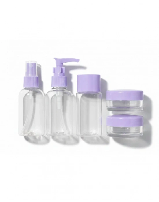 Seyahat İçin 5’li Şeffaf Kozmetik Şişe Seti 30 ml