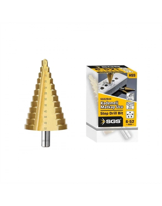 Sgs 2844 Hss Kademeli Matkap Uç 6-52 mm