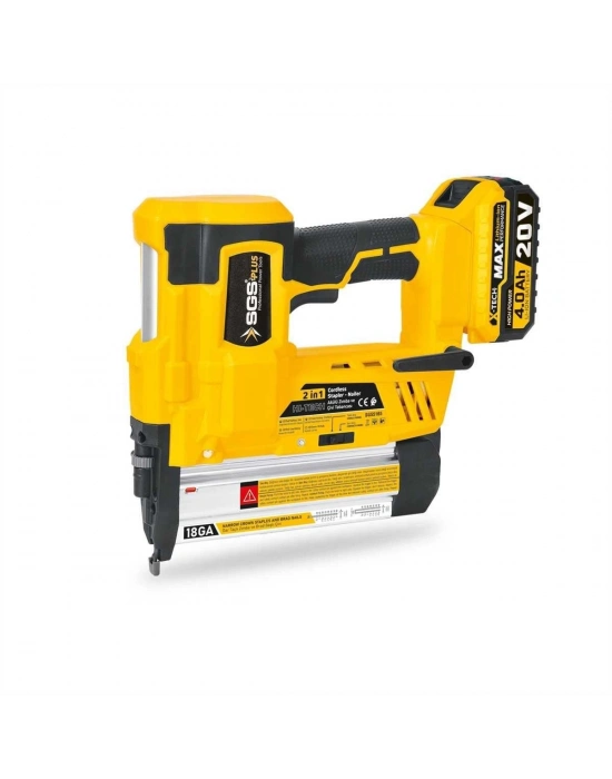 Sgs 5165 Akülü Zımba ve Çivi Çakma Tabanca Makinası 20 Volt