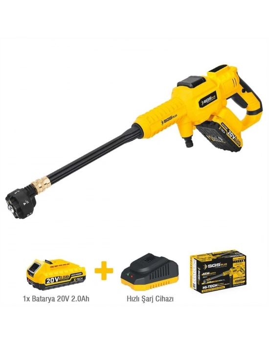 Sgs 5410 Akülü Basınçlı Oto Araba Bahçe Yıkama Tabancası Seti 30 Bar