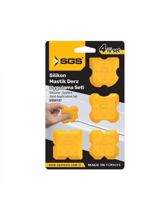 Sgs 6187 Silikon Mastik Derz Çekme Aparatı 4 Parça