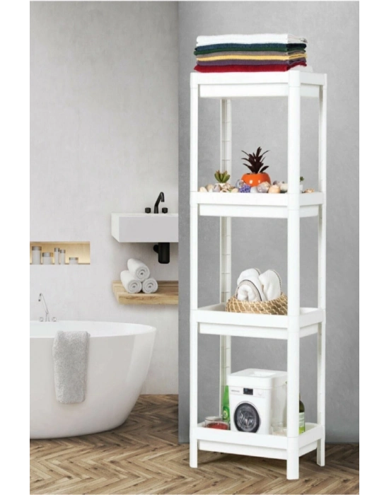 Shelf 3 Katlı  Raf Ünitesi -  Mutfak - Banyo  Depolama Rafı