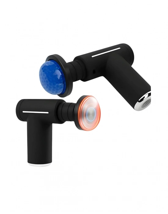 ® Sıcak Soğuk Terapili Masaj Tabancası Çift Fonksiyon 6 Başlıklı Şarjlı Derin Doku Cihazı