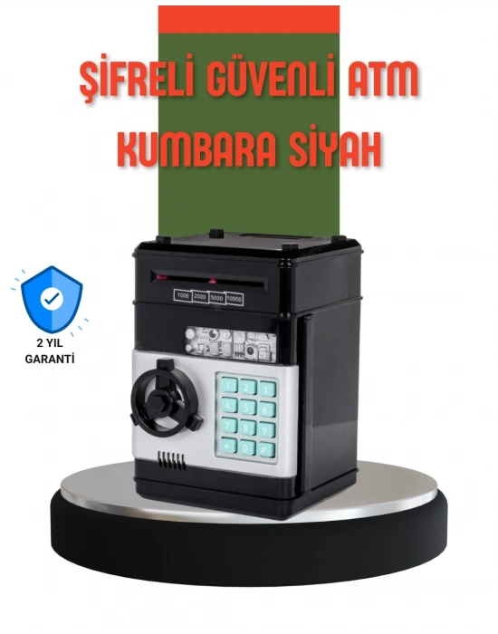 Şifreli ATM Kasa Görünümlü Para Biriktirme Kumbarası