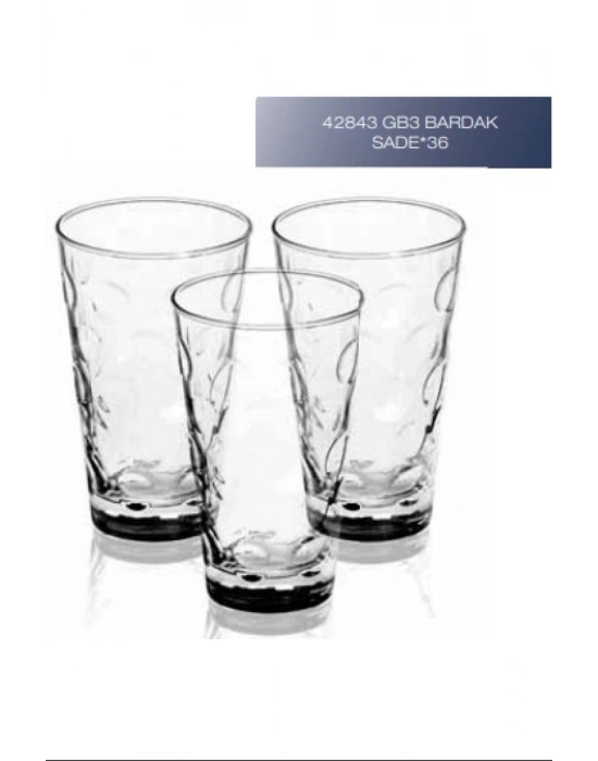 Sigma Bardak 42843 3lü Sade Royaleks-SGM09078 42843