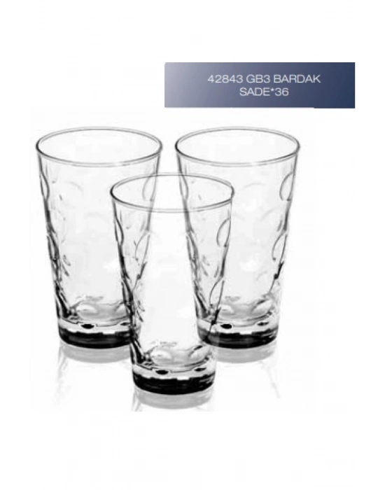 Sigma Bardak 42843 3lü Sade Royaleks-SGM09078 42843