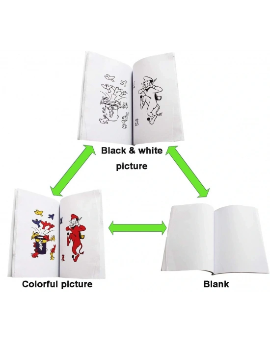 Sihirli Defter Sihirli Kitap İlizyon Oyunu Sihirli Oyun Defteri 13x10 Cm