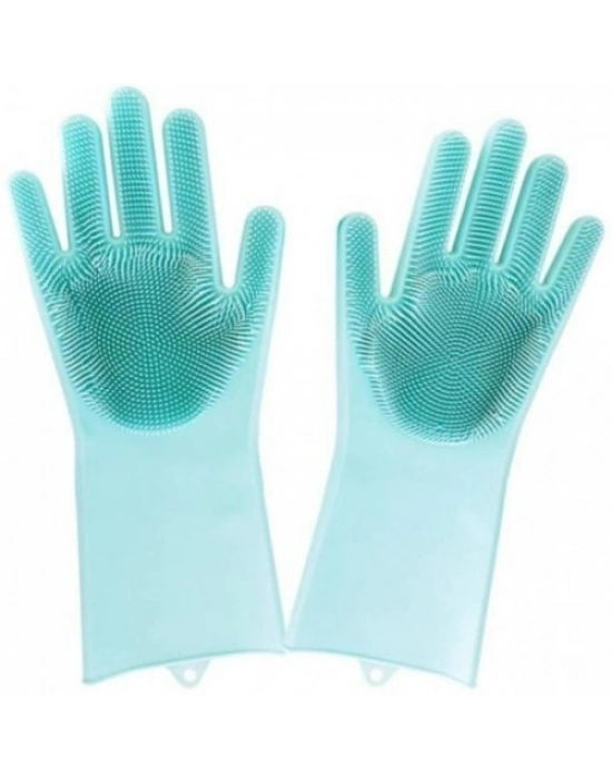 Sihirli Isıya Dayanıklı Silikon Çok Amaçlı Bulaşık Eldiven Fırçası Magic Gloves