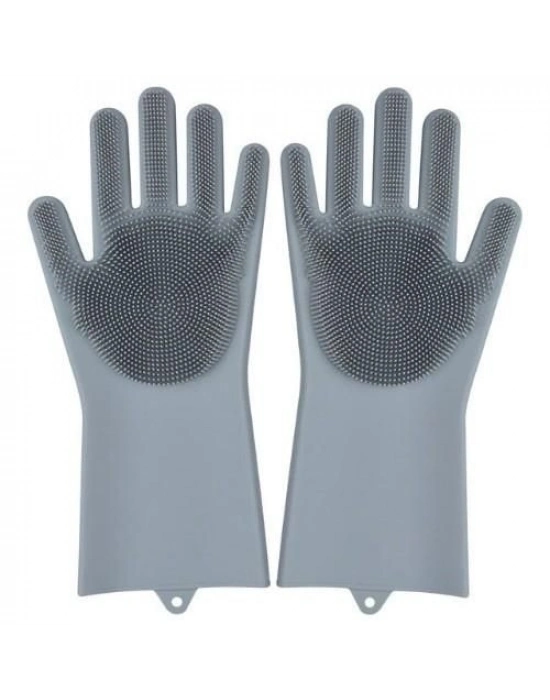 Sihirli Isıya Dayanıklı Silikon Çok Amaçlı Bulaşık Eldiven Fırçası Magic Gloves