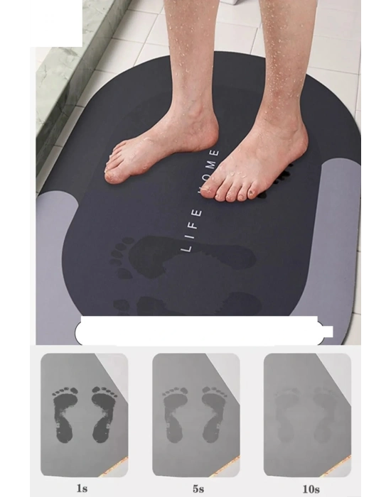 Sihirli Su Emici Kaydırmaz Banyo Paspası Banyo Ayak Matı