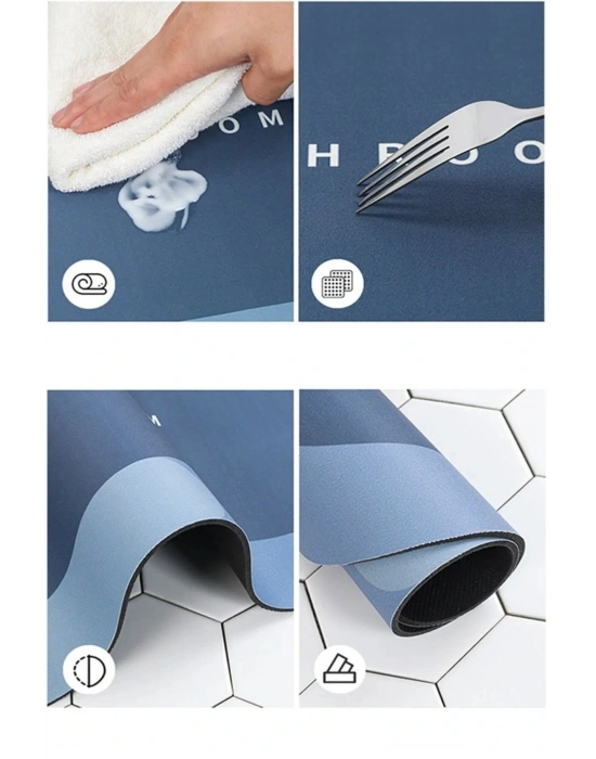 Sihirli Su Emici Kaydırmaz Banyo Paspası Banyo Ayak Matı