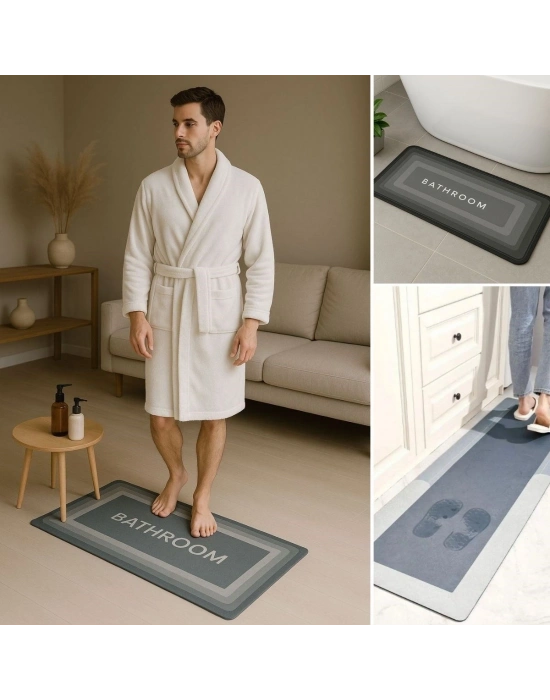 ®  Sihirli Süper Su Emici Kaymaz Tabanlı Uzun Paspas 40*120 cm