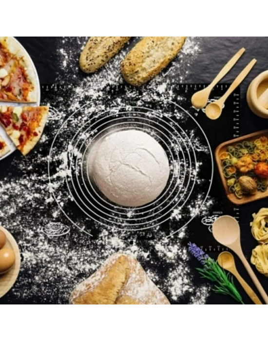 ®  Silikon Çok Amaçlı Geniş Hamur Matı Hamur Açma Matı 40*50 cm