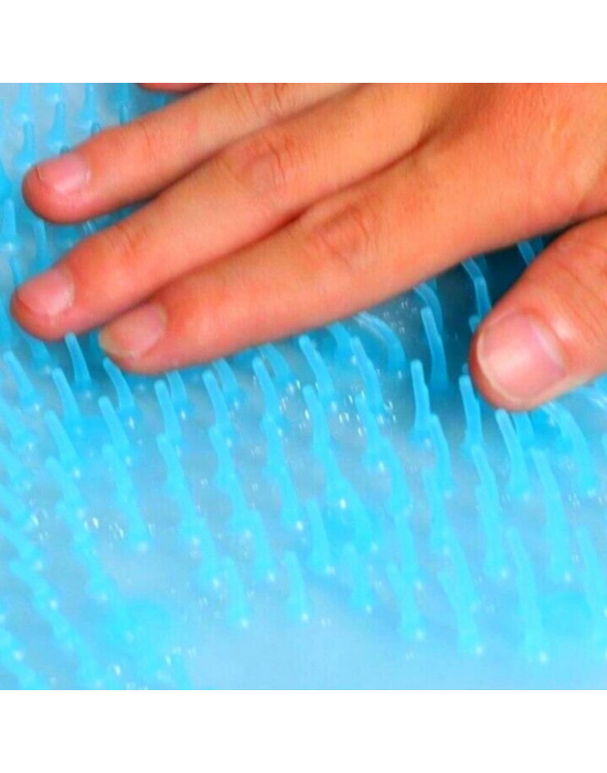 ®  Silikon Fırçalı Banyo Masaj Matı ve  Ayaklar için Topuk Masaj Paspası